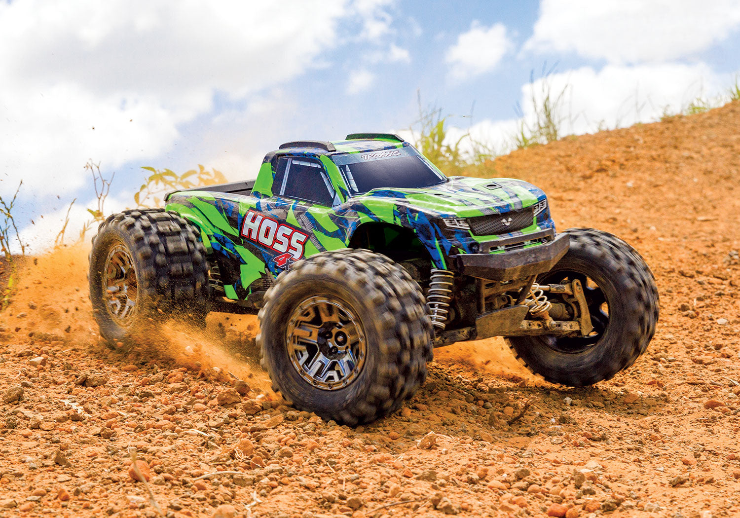 Traxxas VXL Hoss RC Truck Green 4x4