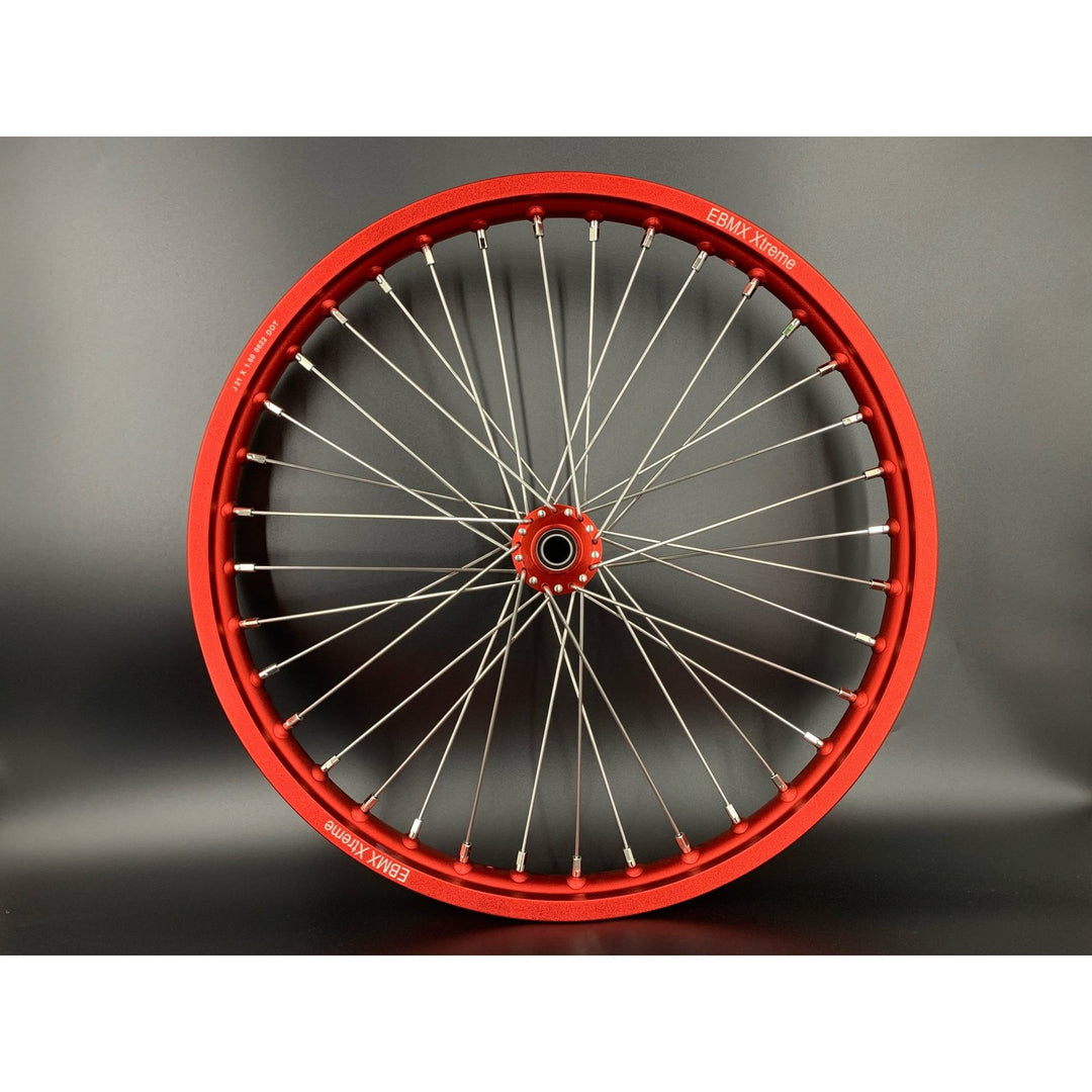 EBMX Xtreme Wheels for Surron Red Rim Red Hub