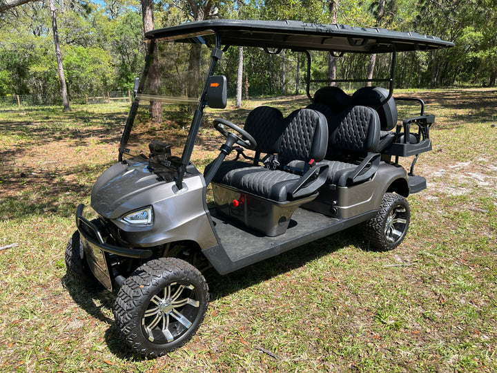 Electro EV 6 Seat Electric Golf Cart. Color: Charcoal