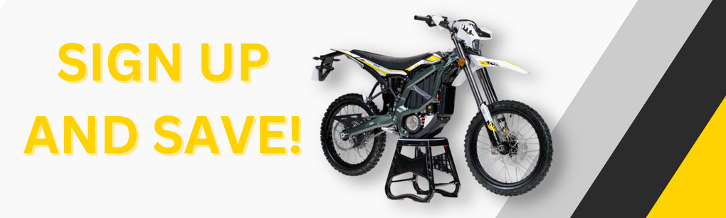 Shock Powersports eBikes Sign up and Save Banner