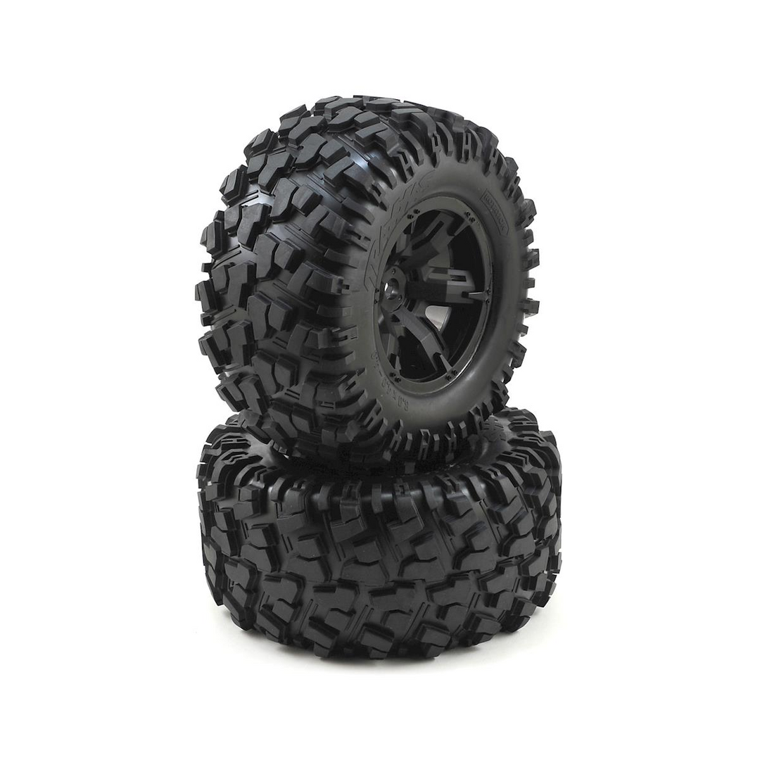 Traxxas RC Truck Tires and Wheels Black X-MAXX/MAXX