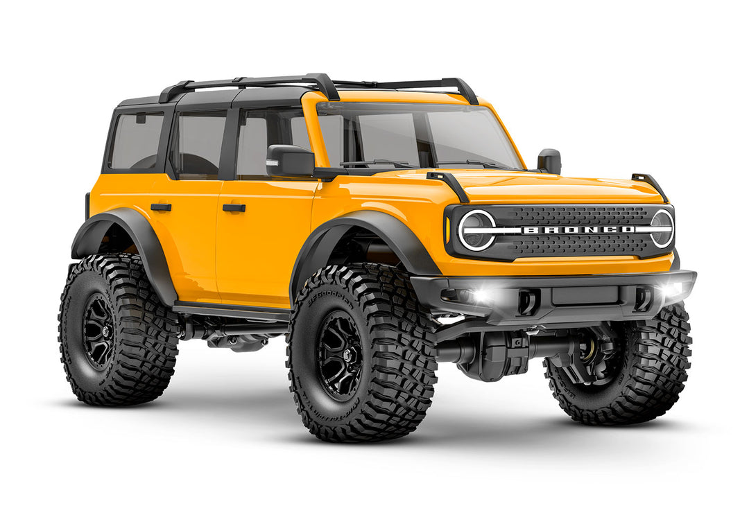 Traxxas 1/18 Scale 4x4 Bronco RC Model Trail Truck. front/side view 