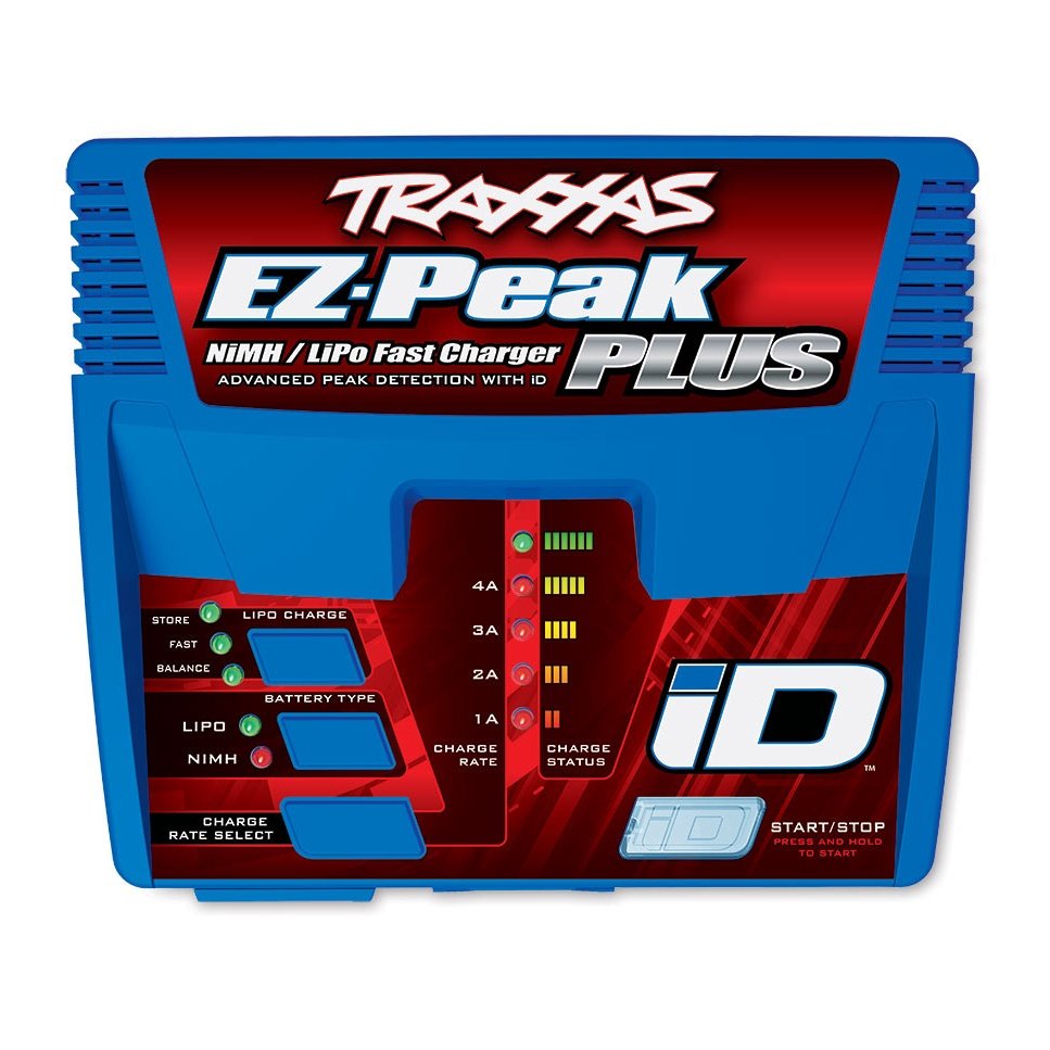 Traxxas EZ Peak Plus Fast Battery Charger 4 amp, top view