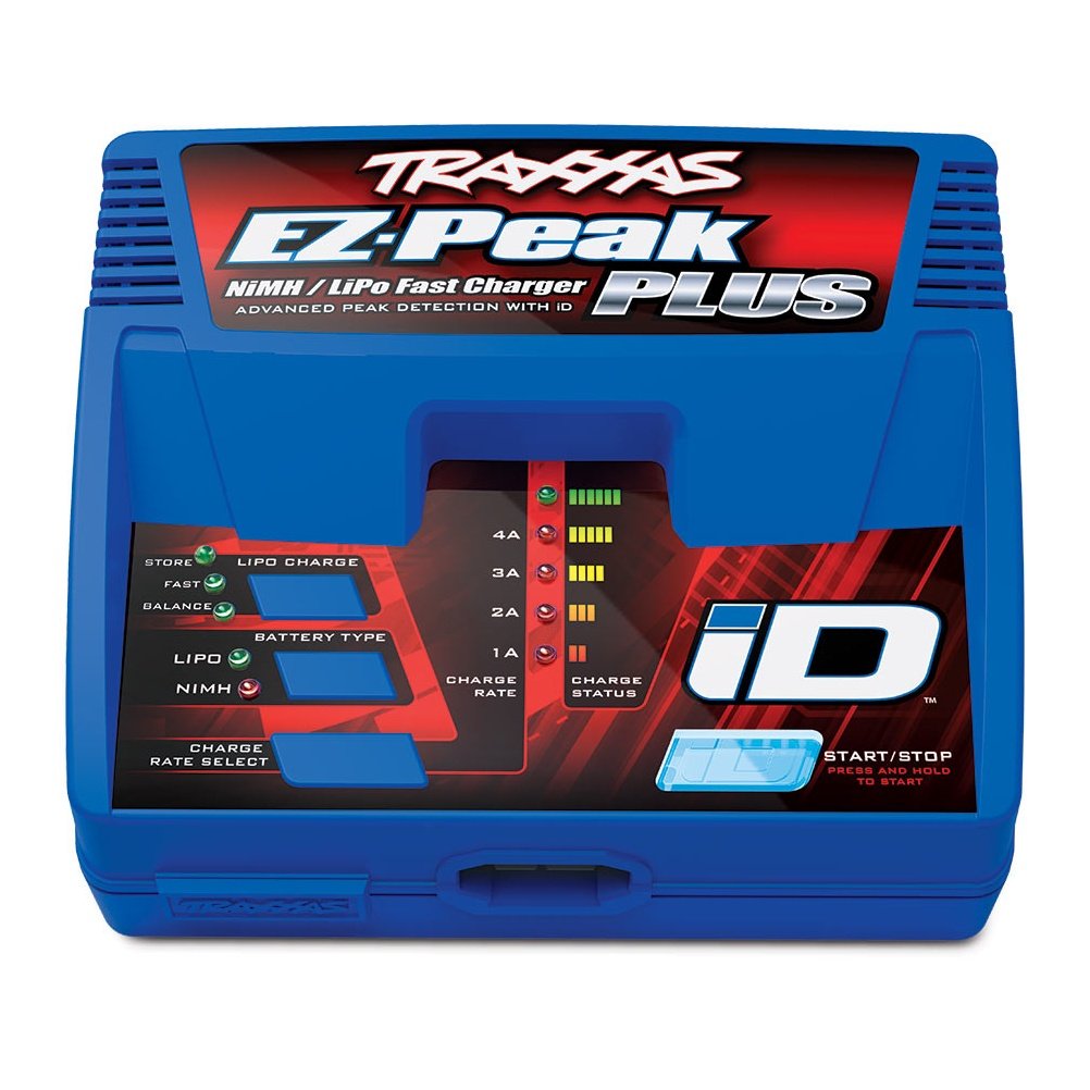 Traxxas EZ Peak Plus Fast Battery Charger 4 amp, view of charge controls