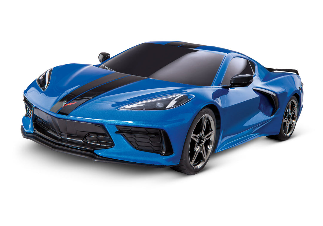 Traxxas Corvette Stingray RC Model Car, color shown: blue