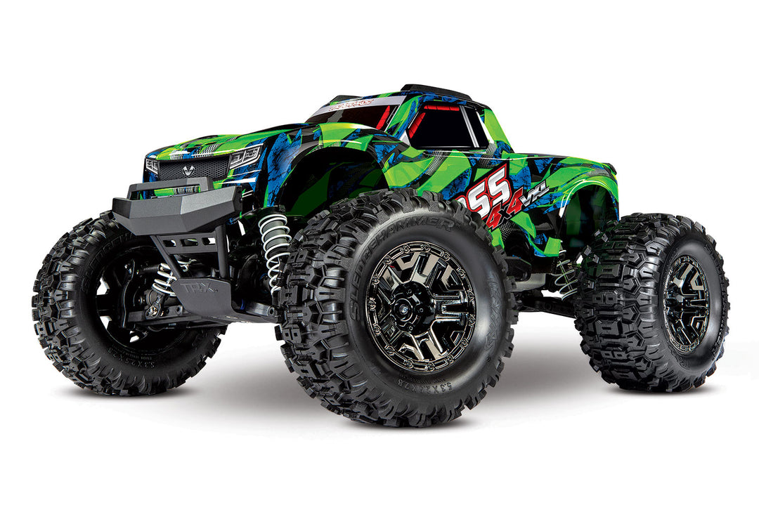 Traxxas Hoss 4x4 VXL Monster Truck RC Replica, side view