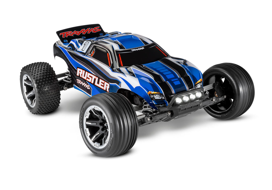 Traxxas Rustler RC Stadium Truck with front and rear LED lighting
