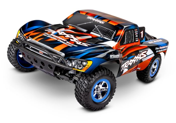 Traxxas Slash 2WD RC Truck with LED. Color: Orange