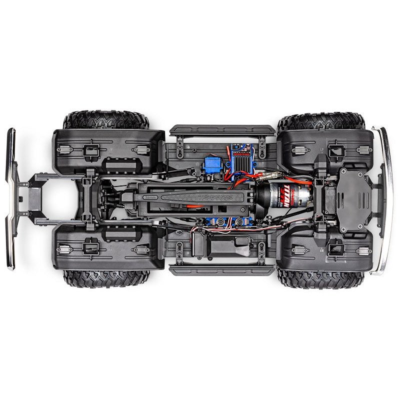 Traxxas TRX-4 1979 F150 High Trail RC Truck, components view without the top body