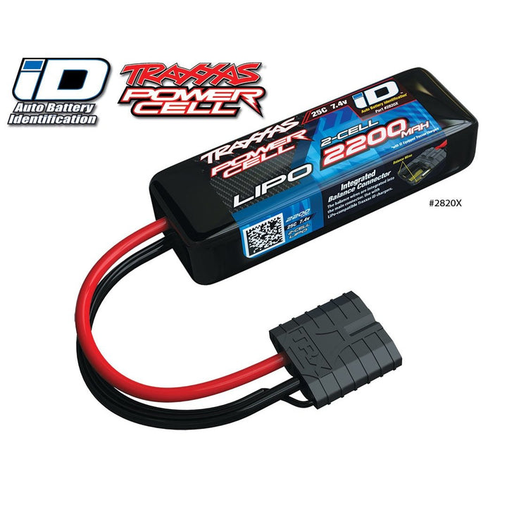 Traxxas power Cell 2200mah 7.4v 2 Cell 25C LiPo Battery for RC Models