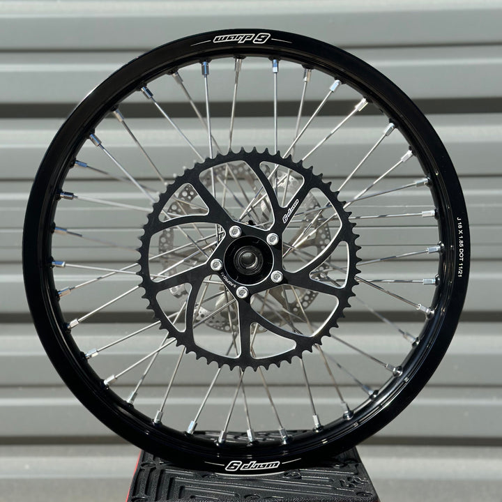 Warp-9 18" 21" Wheel Set, Anodized 7000 series aluminum rim. Black color