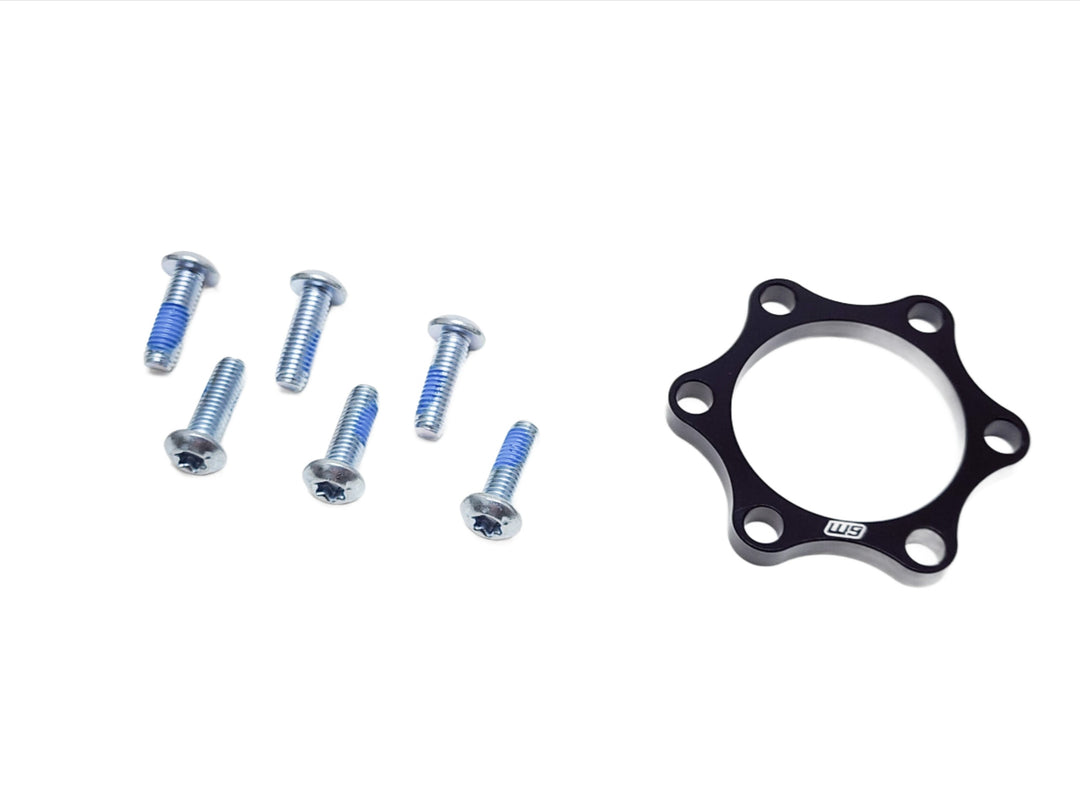 Warp-9 5mm Front Wheel Boost Spacer kit shown, electric bike parts