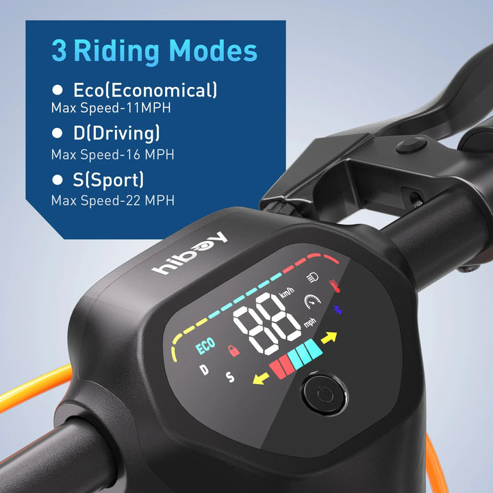 Hiboy Max Pro eScooter 3 Riding Modes: Economical, Drive, Sport 