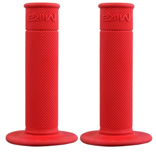 Mika Metals Racing Grips, made of advanced medium rubber compound. Color: Red