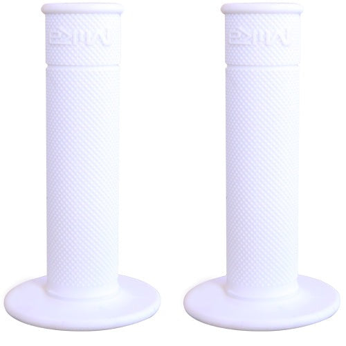 Mika Metals Racing Grips, made of advanced medium rubber compound. Color: White