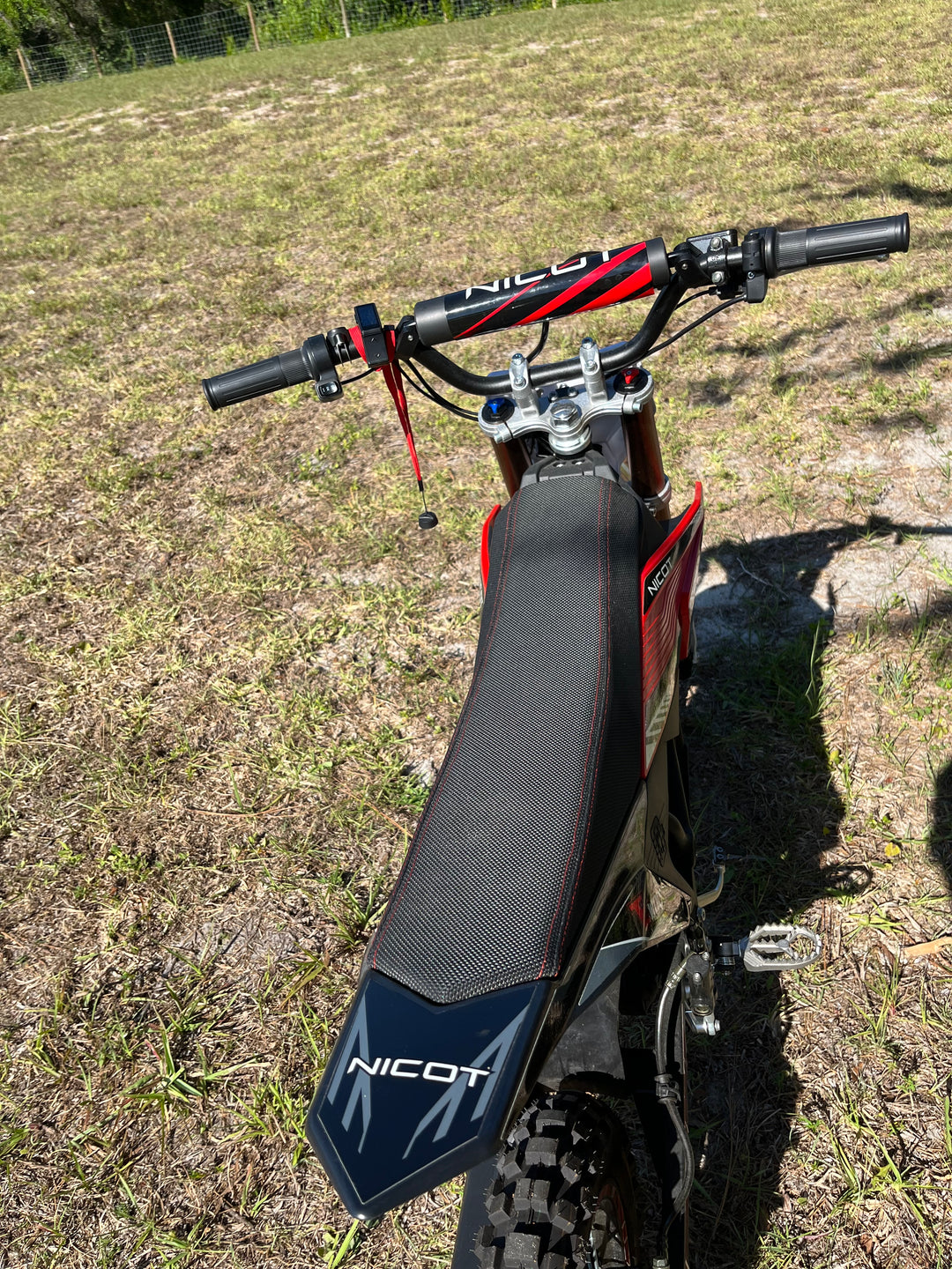 Nicot Ewolf Electric Pit eBike Seat Top View 